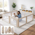 Foldable Baby Playpen with Mat, Mesh and Storage Bag Z609
