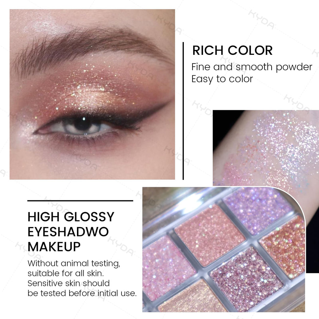 10 Colors Glitter Eyeshadow Palette A819208