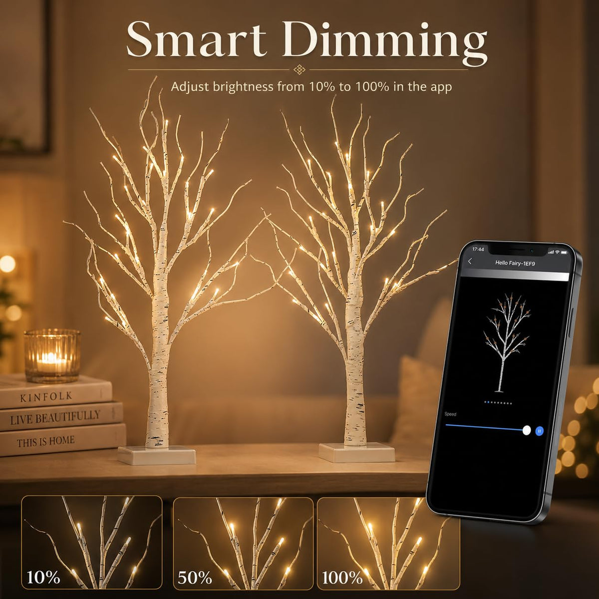 Birch Tree with Lights 2FT 2Pack C258