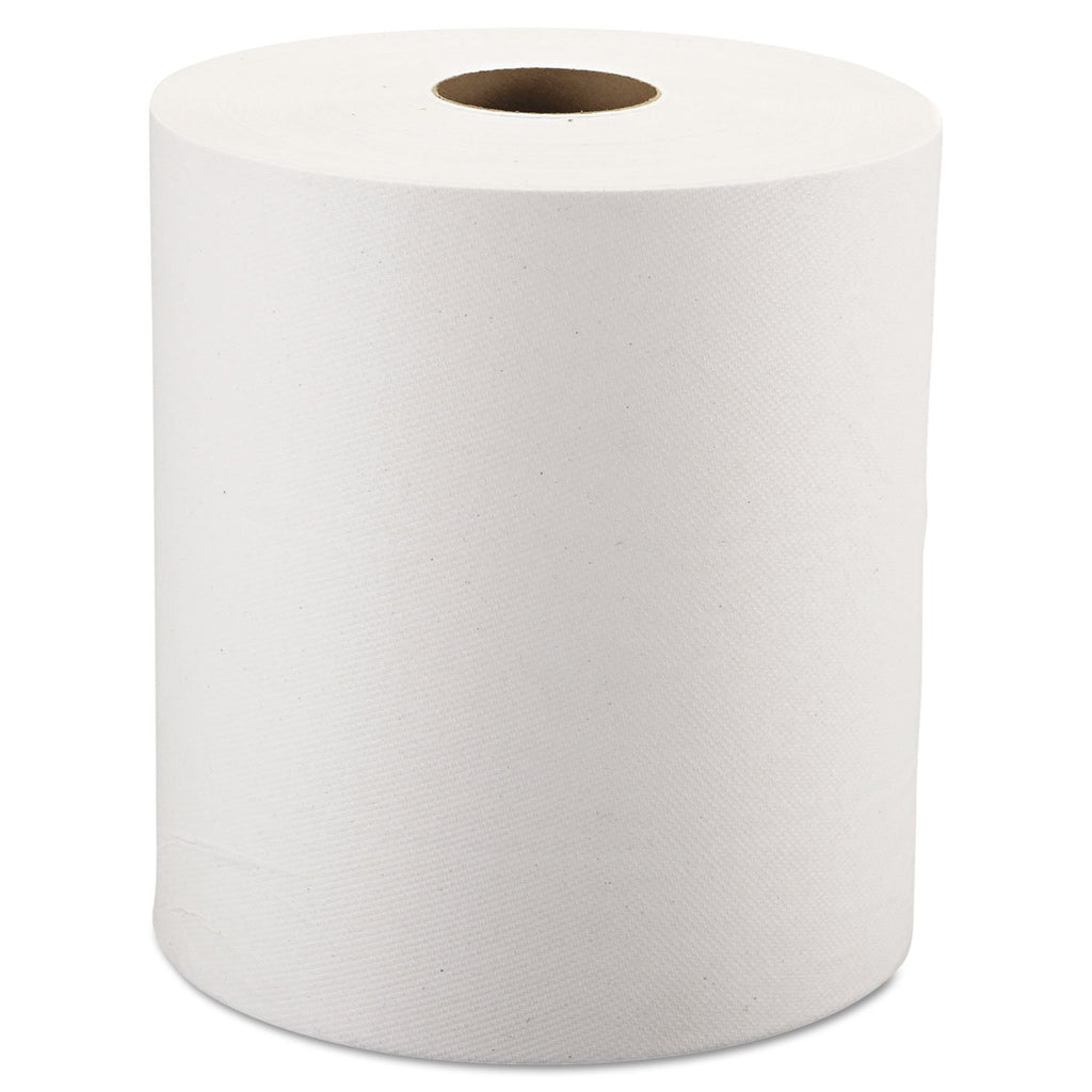 Hardwound Roll Towels, 6 Rolls, 1-Ply, White K1286