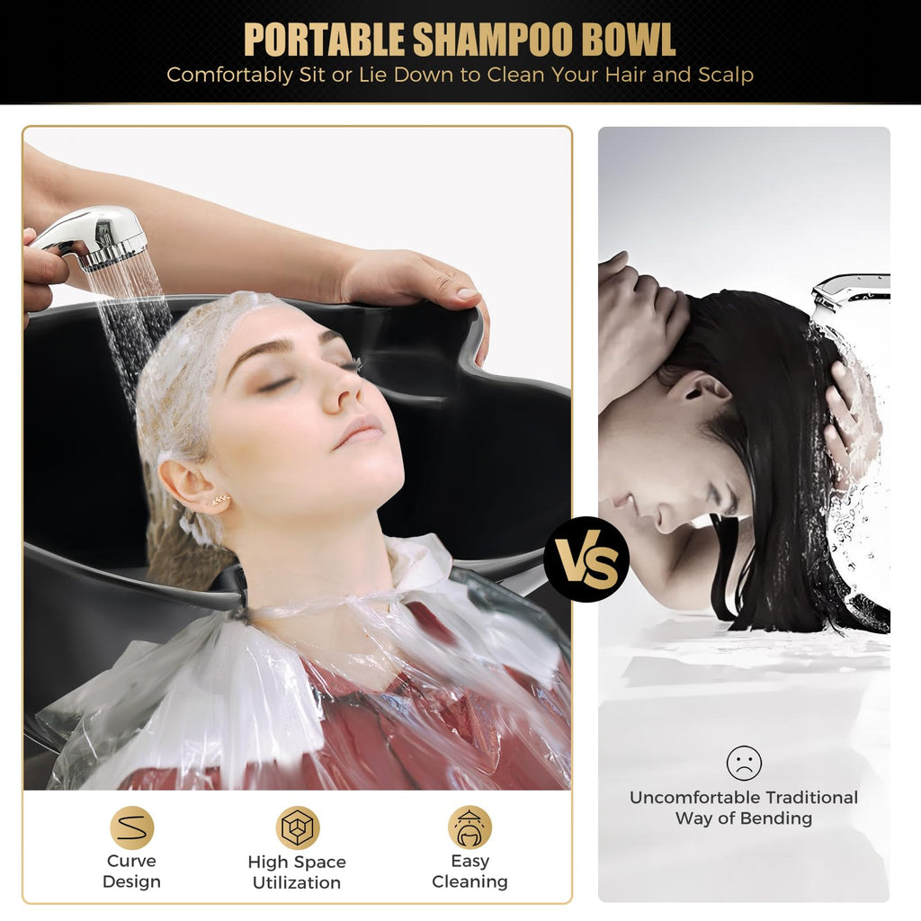 Portable Shampoo Bowl with 2 Water Tanks H148742