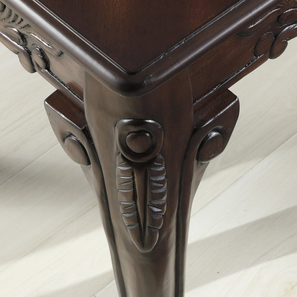Wood End Table Dark Cherry F553957