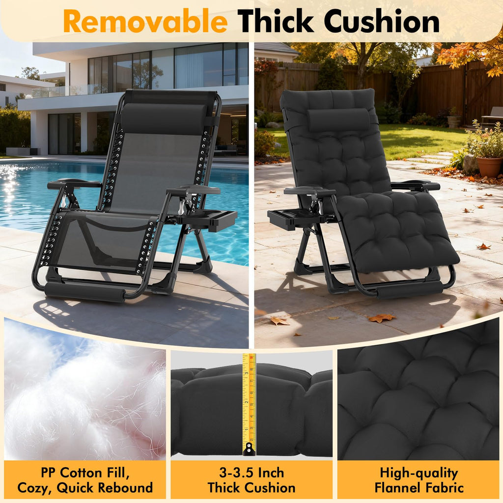 Oversized Zero Gravity Chair XL Black R231