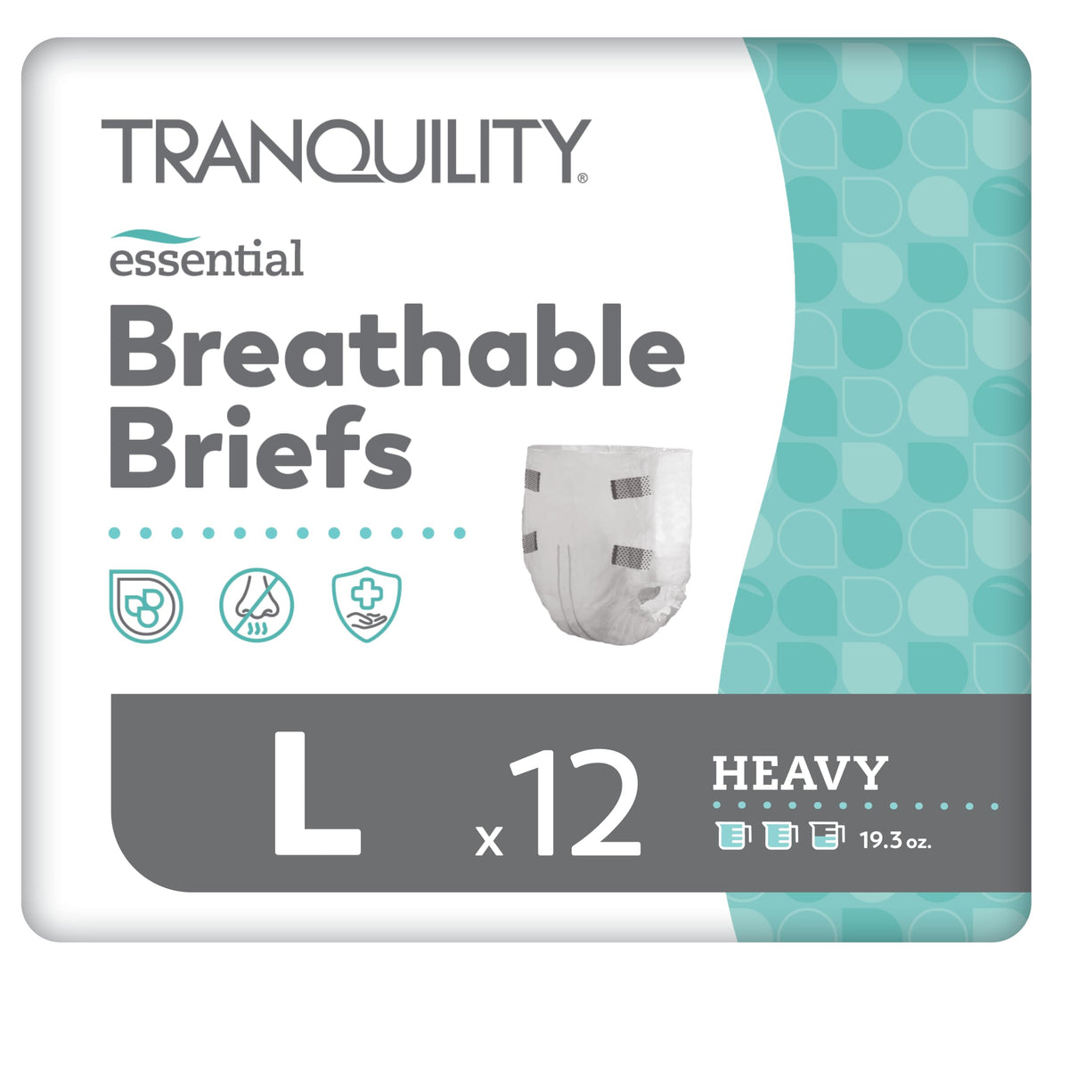 Heavy Adult Diapers with Tabs, Large, 12 Ct N327769