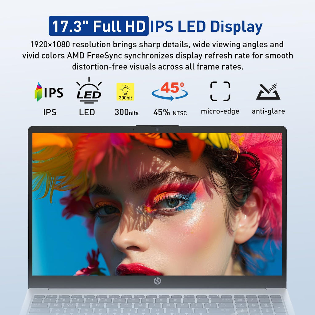 17.3" FHD IPS Anti-Glare Laptop, AMD Ryzen 5, 16GB RAM, 1TB Storage D1628