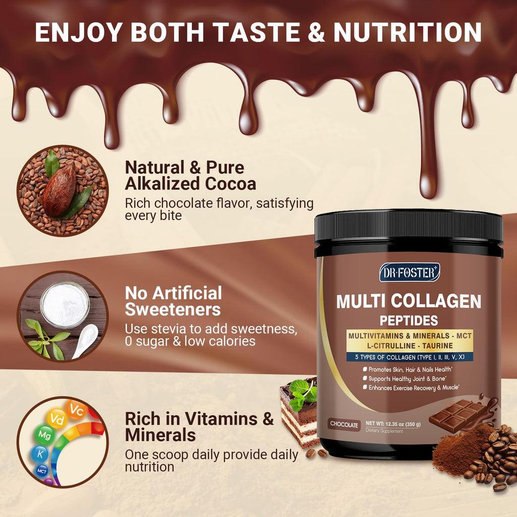 Multi Collagen Peptides Powder Chocolate 35 Servings R222817