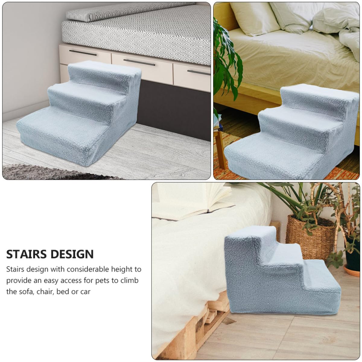 Non-Slip Gray Pet Stairs S453