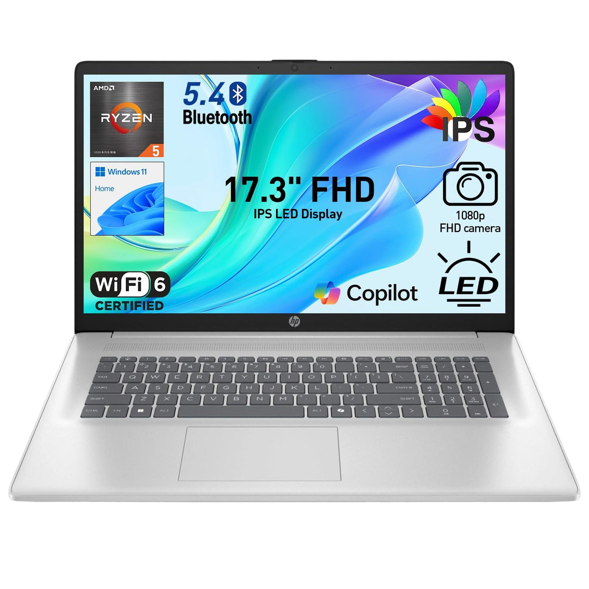 17.3" FHD IPS Anti-Glare Laptop, AMD Ryzen 5, 16GB RAM, 1TB Storage D1628