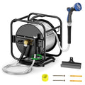Garden Hose Reel With 100Ft Metal Water Pipe J505183