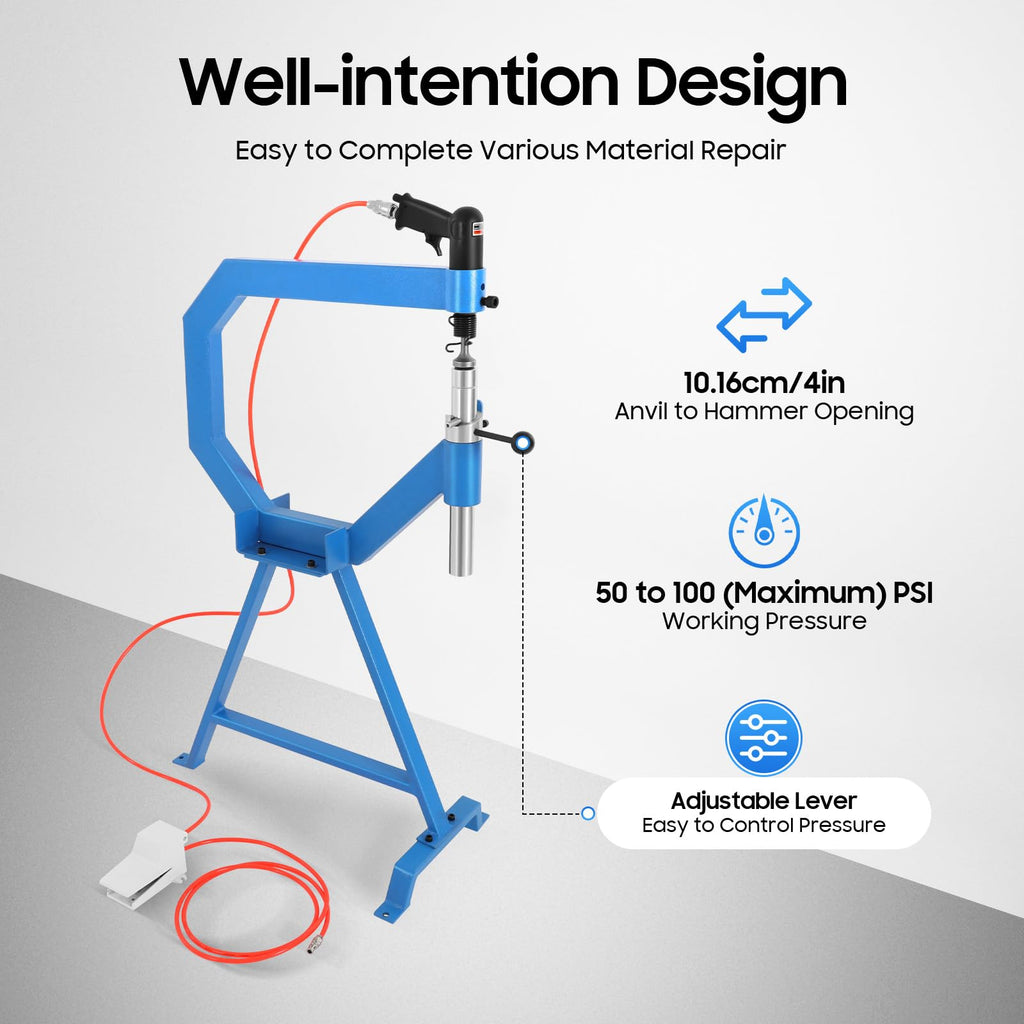 Pneumatic Planishing Hammer with 1" 2" 3" Anvil M141868