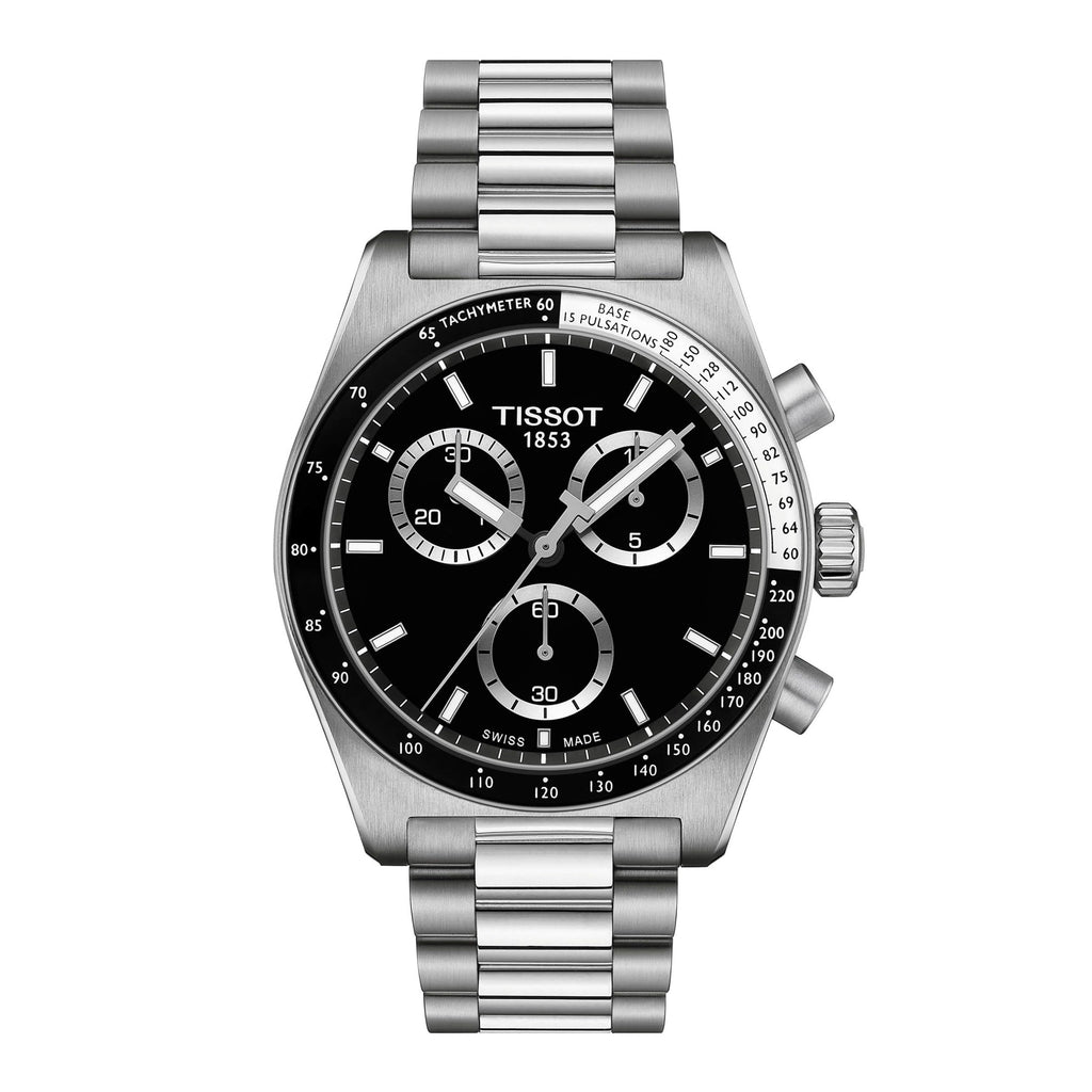 Black Dial 40mm Swiss Quartz Chronograph Men's Watch A503