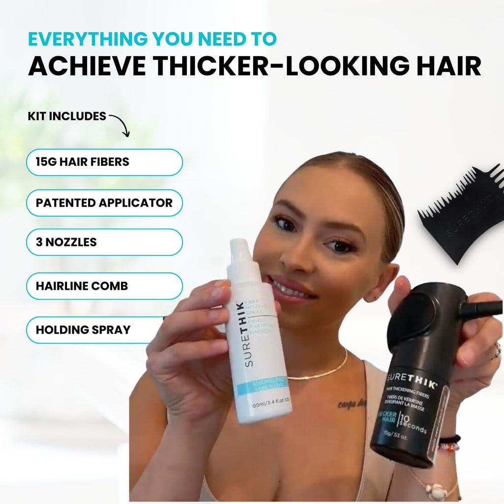 15g Hair Fiber 4 Piece Set with Application Tools P4924