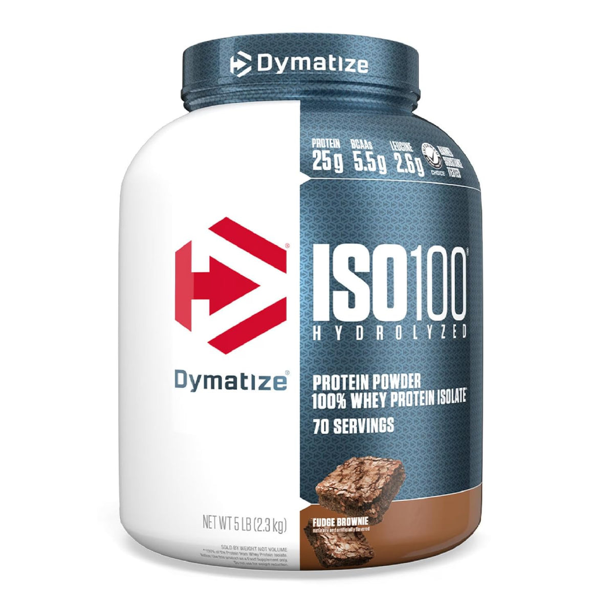 Hydrolyzed Whey Protein Powder Isolate, Fudge Brownie, 5 Pound E894759