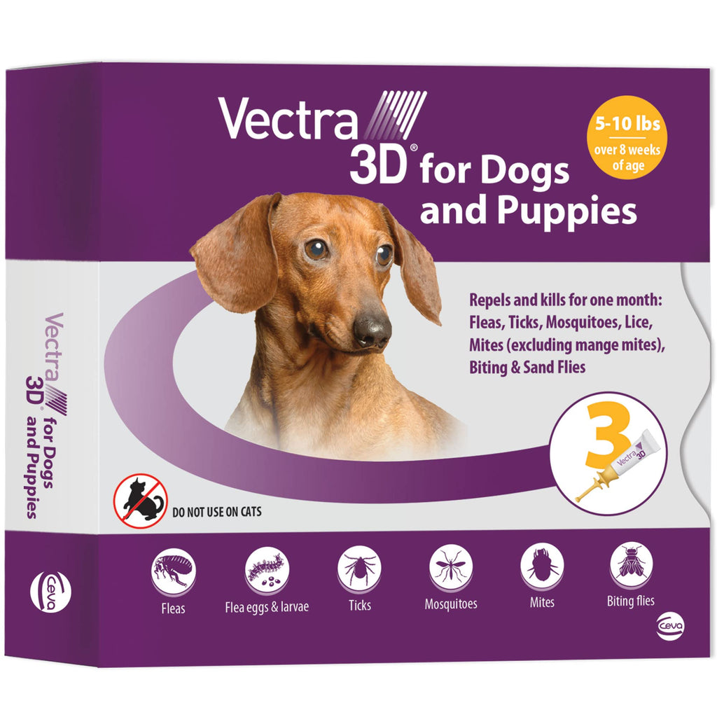 Flea and Tick Prevention for Extra Small Dogs 5-10 lbs R63483