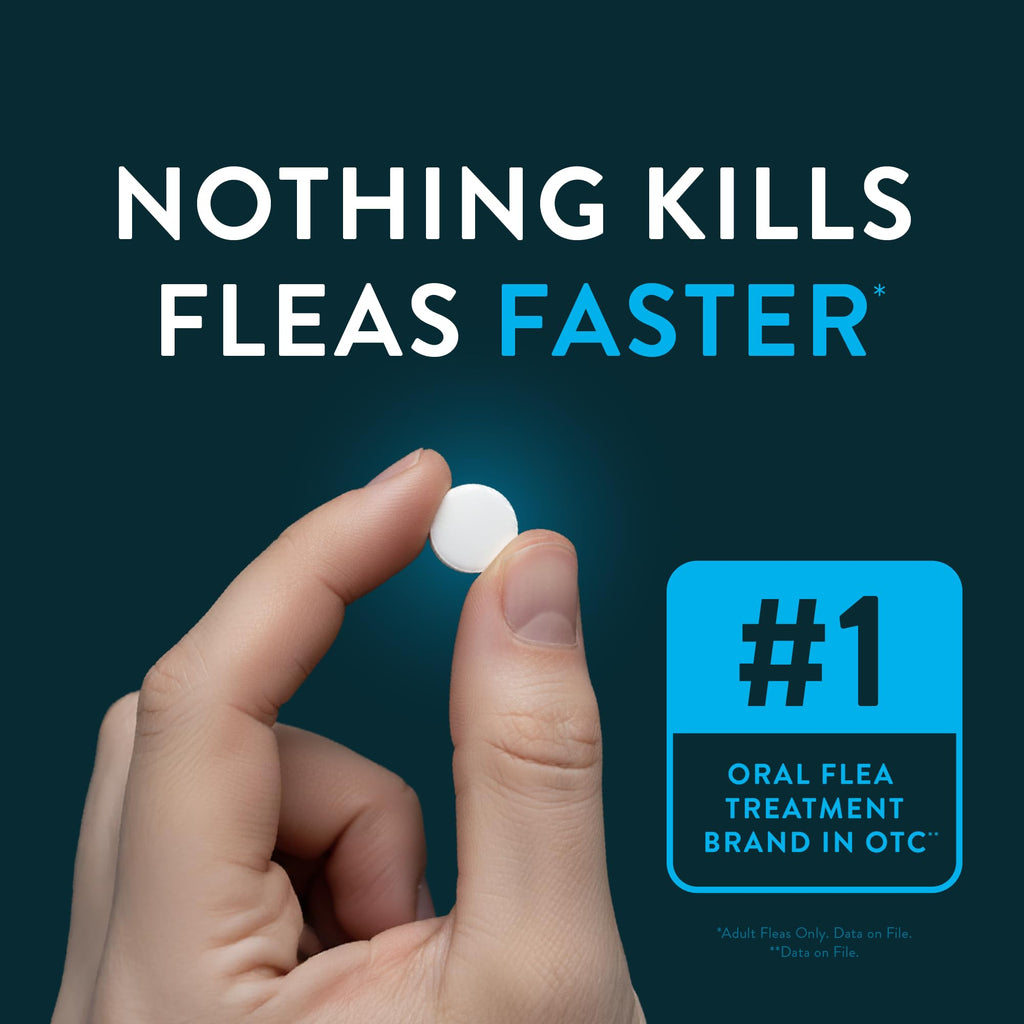 Oral Flea Tablets Dogs 2-25 lbs, Nitenpyram, 6-Dose E899