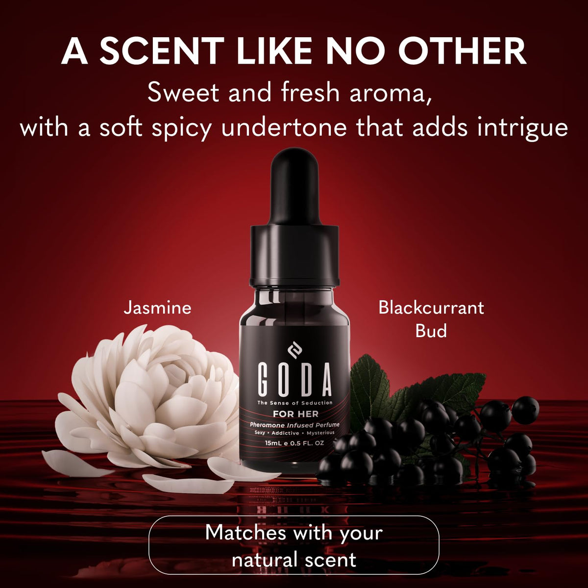 Pheromones Perfume + Silk Body Oil Bundle Floral Fragrance with Jasmine & Rose Hydrating Body Oil 100ml Vegan O690715