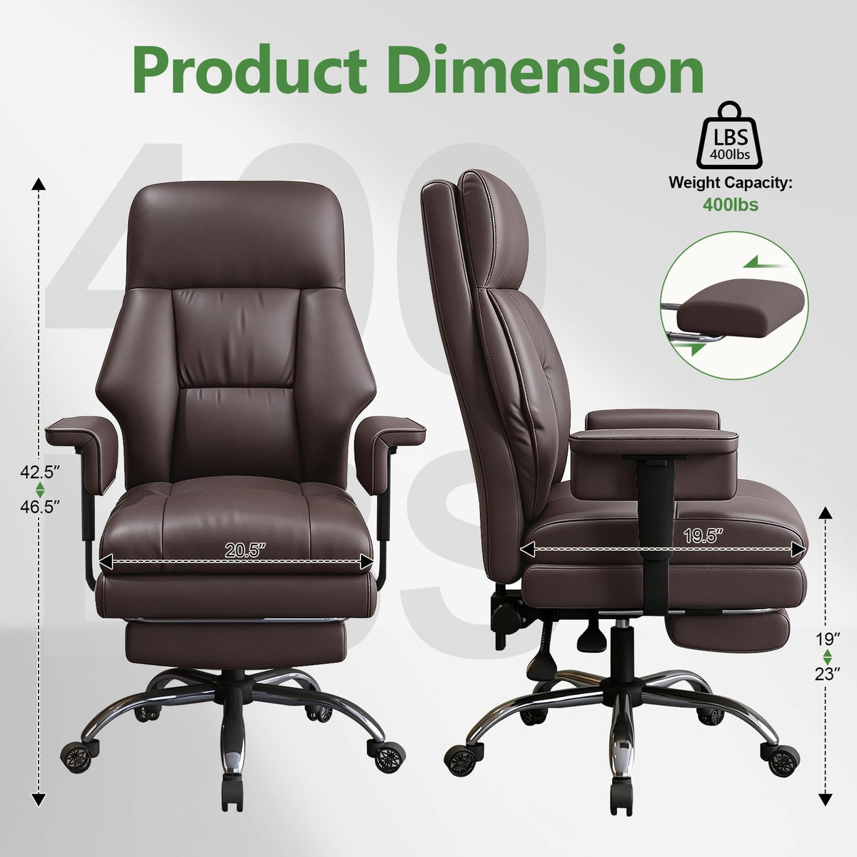 Brown Ergonomic Office Chair T57832