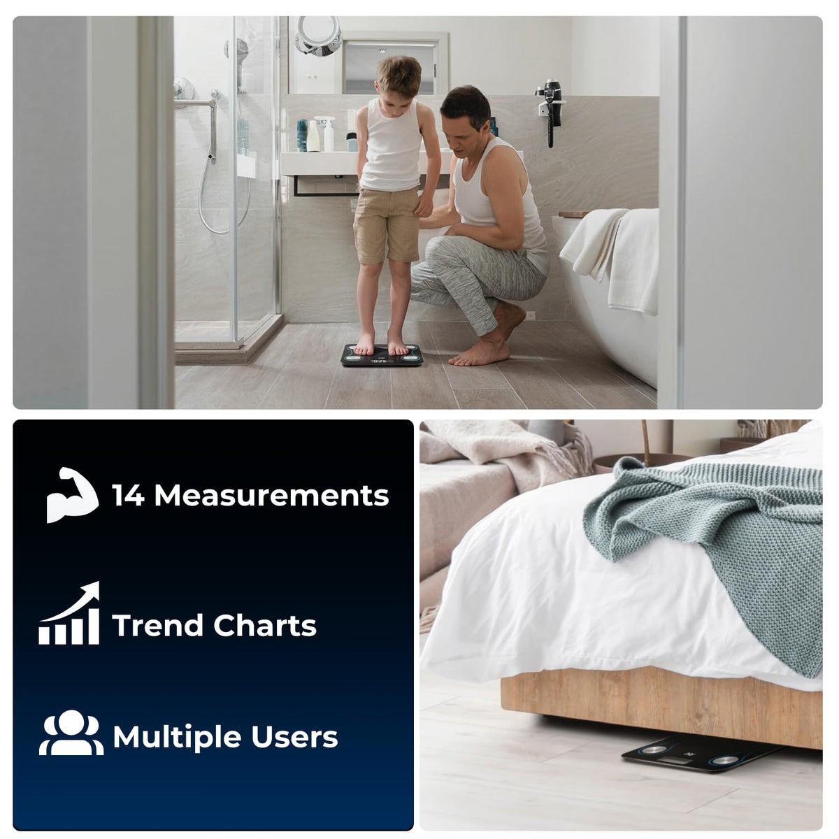 Smart Bluetooth Body Fat Measurement Scale Y406593