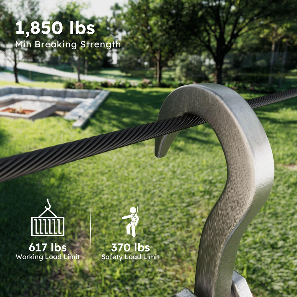 Black 1/8" Stainless Steel Cable T888423