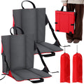 2 Pack Foldable Stadium Seats with Back Support R7330