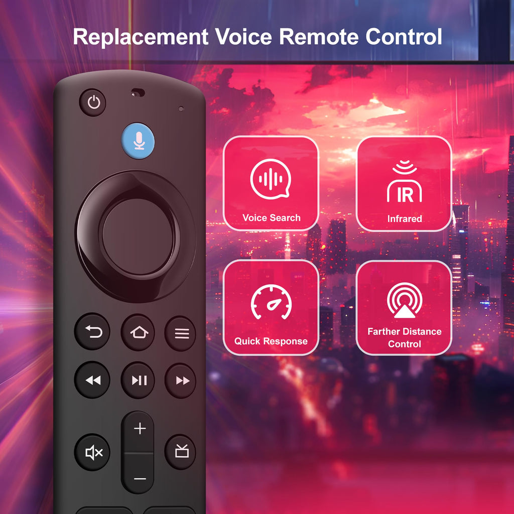 Replacement Fire Stick Remote with Power Volume Buttons Voice Search X111364