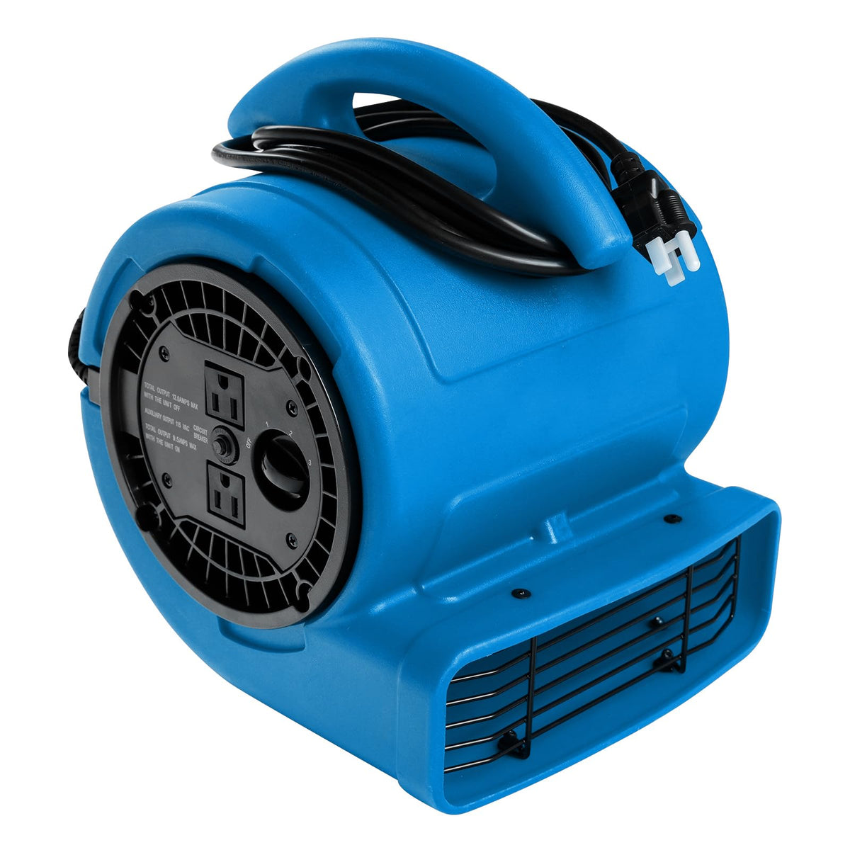 1/5hp 800cfm 3-Speed Air Mover Blower Fan with Dual Outlet U9090
