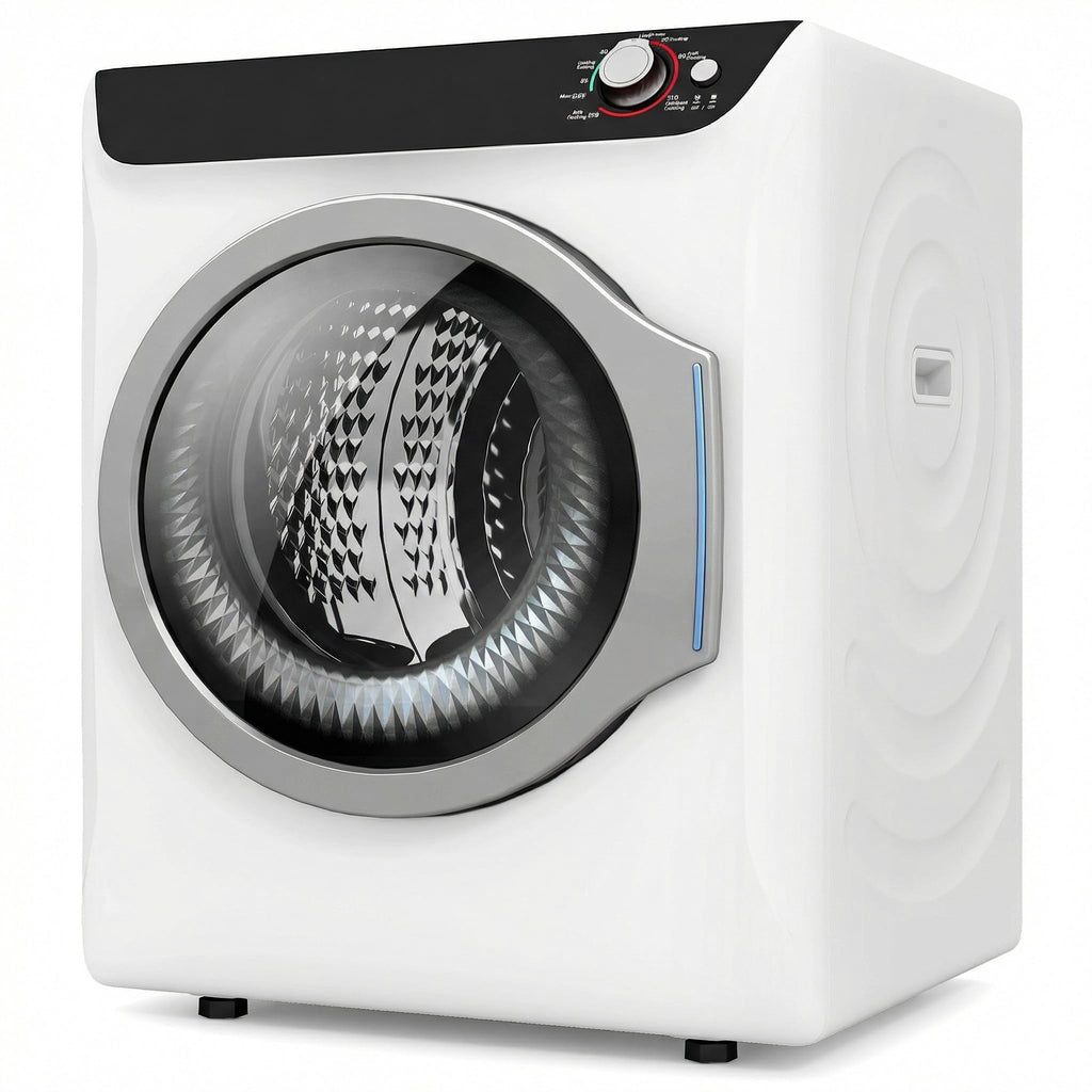 2.6 CU. FT. White Compact Electric Clothes Dryer with Stainless Steel Tub E5886