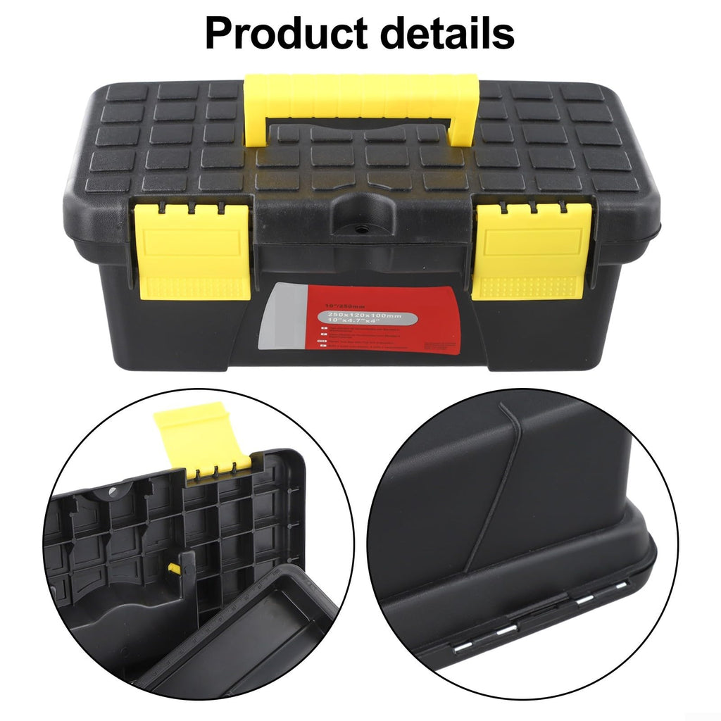 10 Inch Plastic Toolbox with 2 Layer Organization F27630