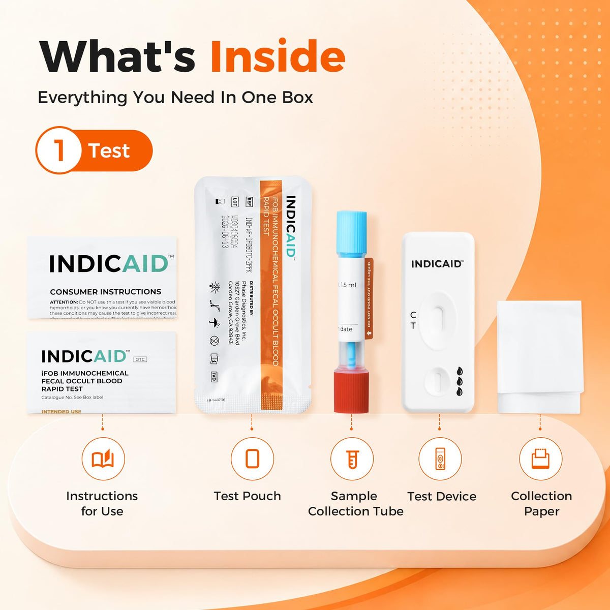 Fecal Occult Blood Screening 1 Pack D718