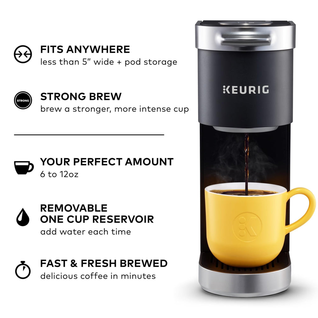 Single Serve K-Cup Pod Coffee Maker, Matte Black V768