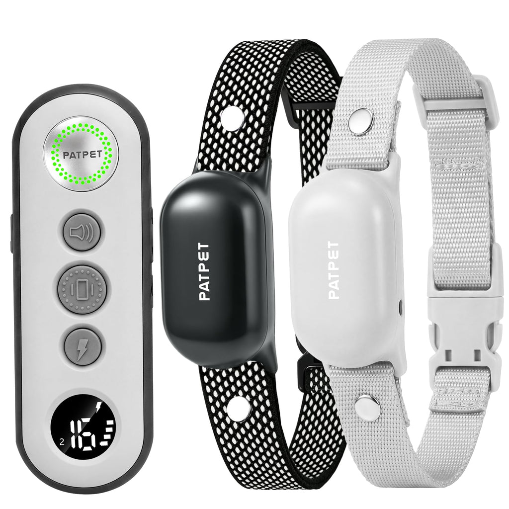 Rechargeable IPX7 Waterproof Dog Training Collar with Remote for 2 Dogs Q181