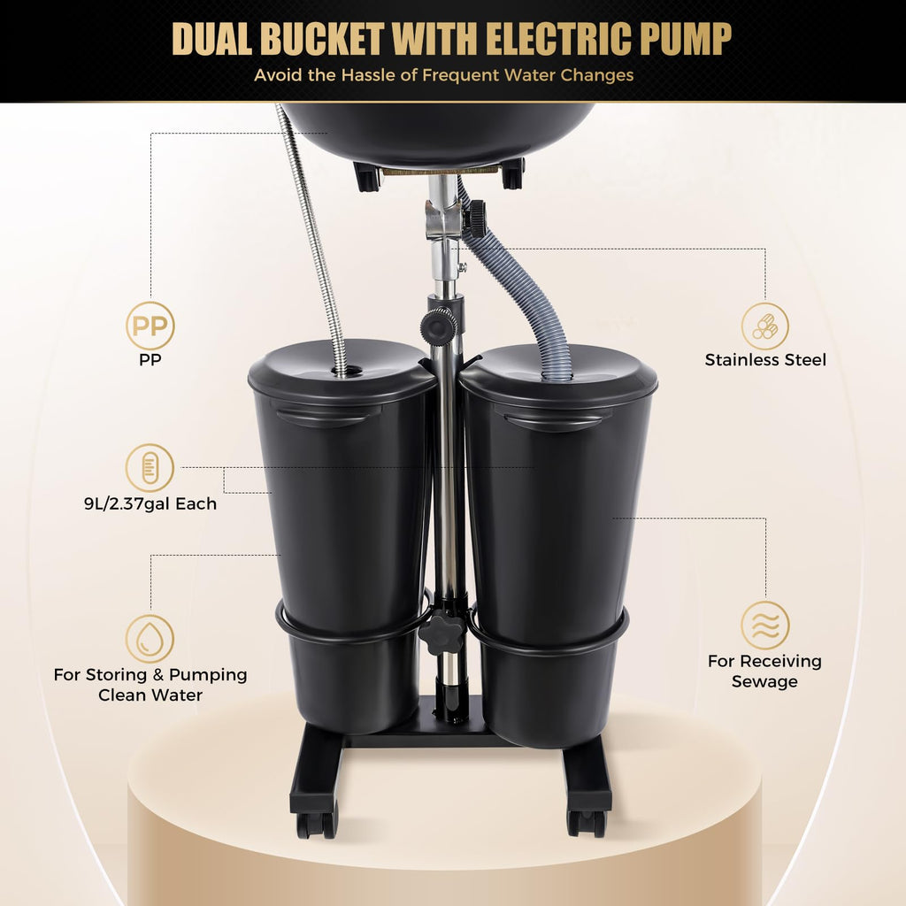 Portable Shampoo Bowl with 2 Water Tanks H148742