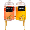 2 Pack 1 Gallon Beverage Dispenser with Stand P6550