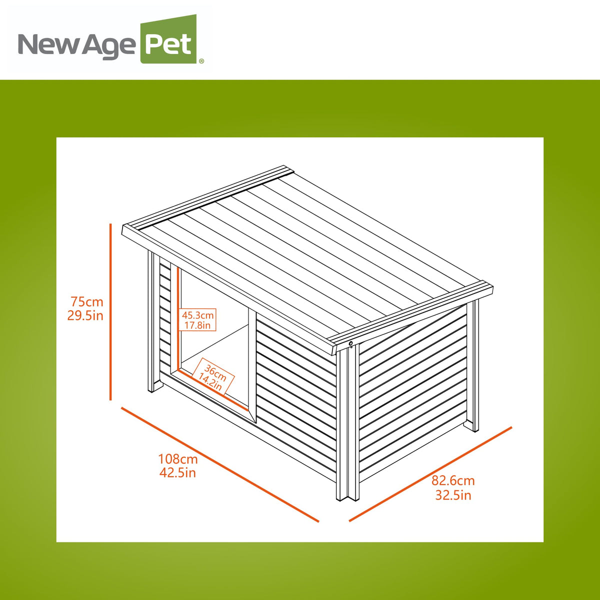 X-Large Grey Dog House W51358
