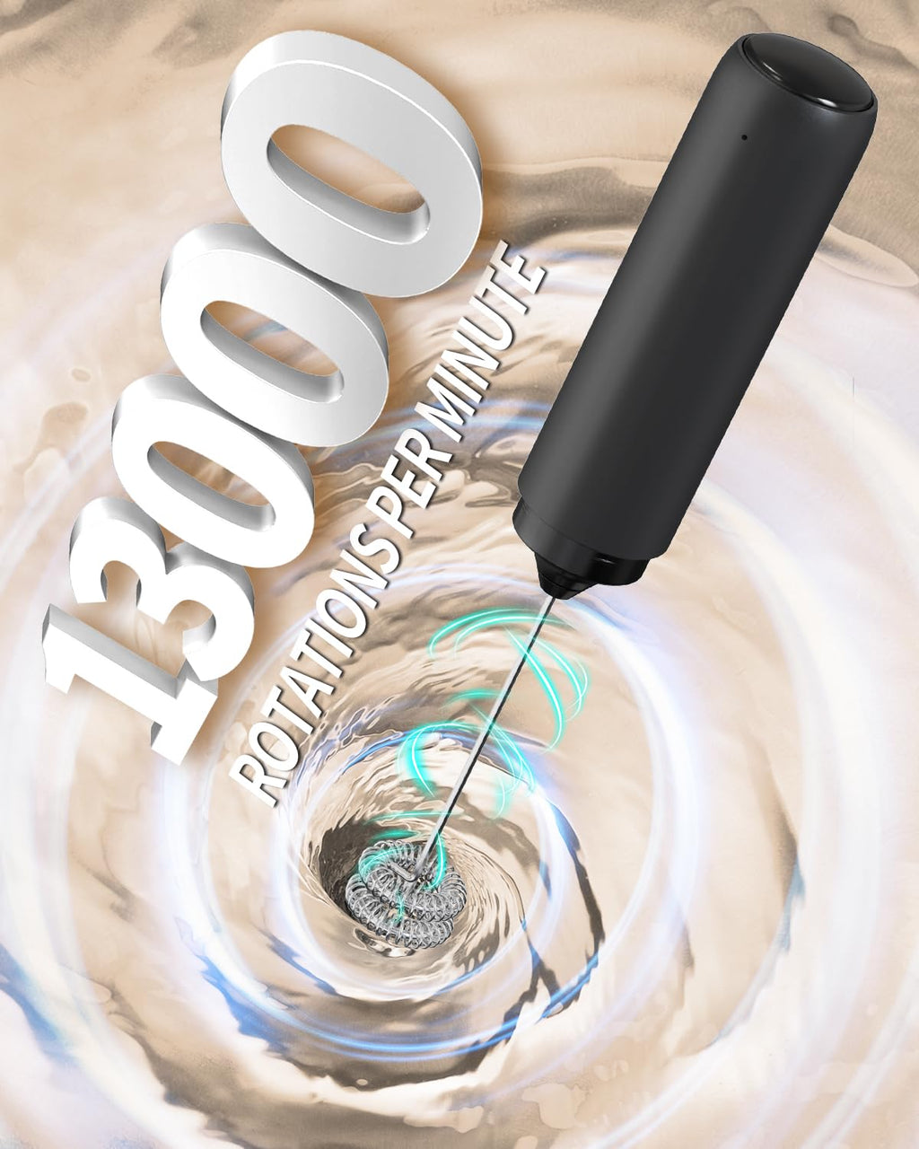 Rechargeable Handheld Milk Frother F849451