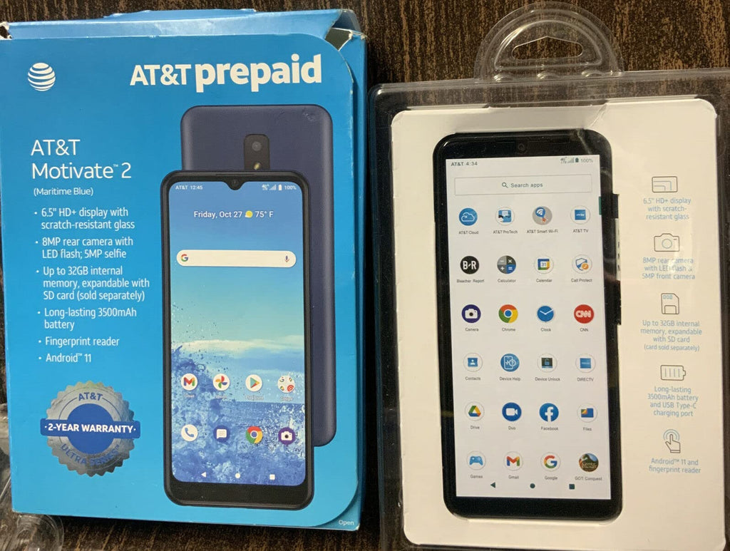 Maritime Blue 32GB 4G LTE Prepaid Smartphone N447