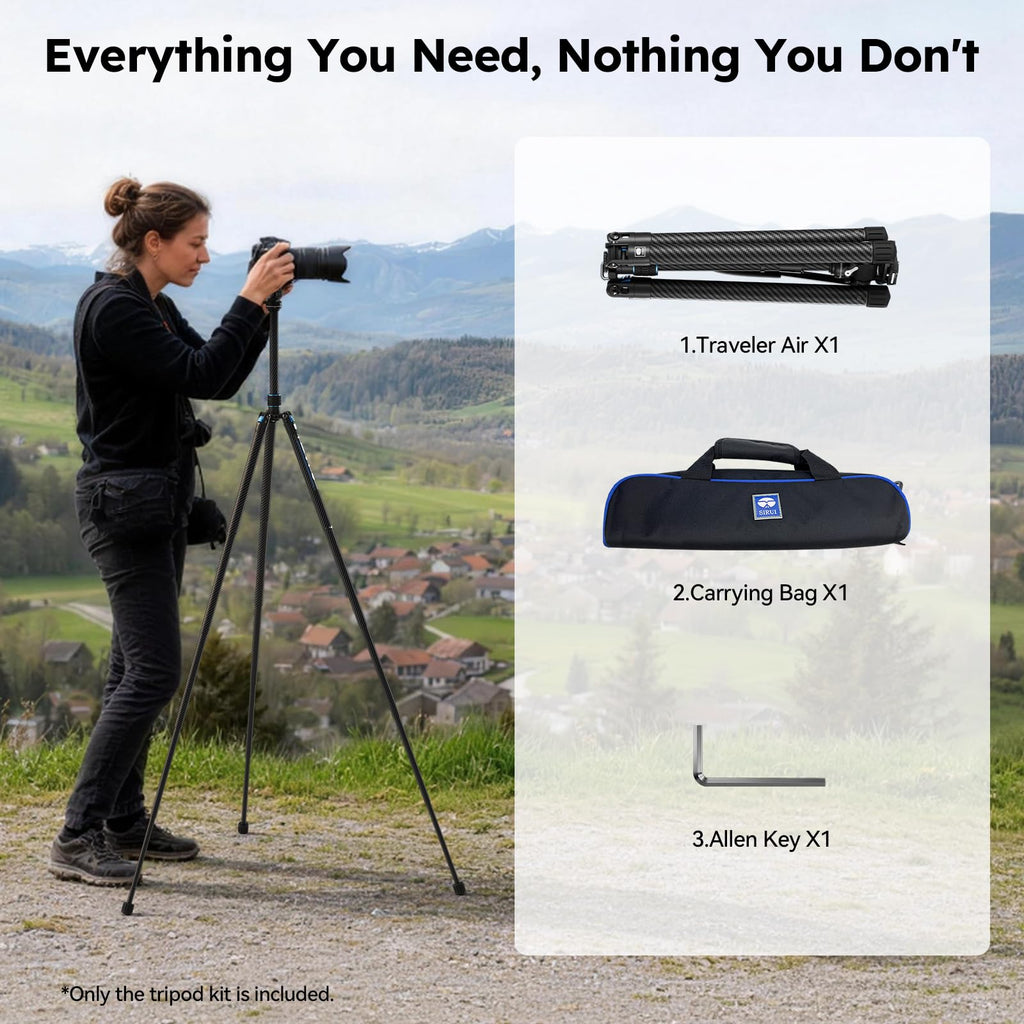Carbon Fiber Camera Tripod with Fluid Head S825419
