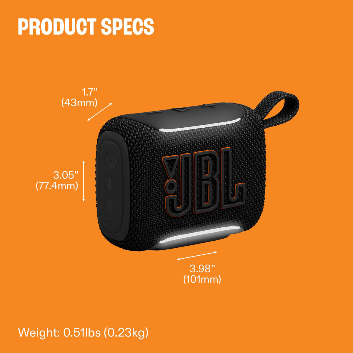 Portable Bluetooth Speaker Waterproof Dustproof Black I492763