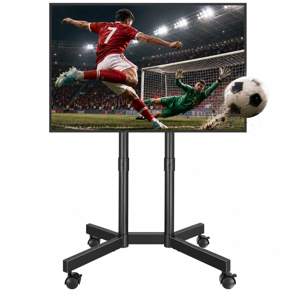 Black Rolling TV Stand for 32-75 Inch TVs Z17769
