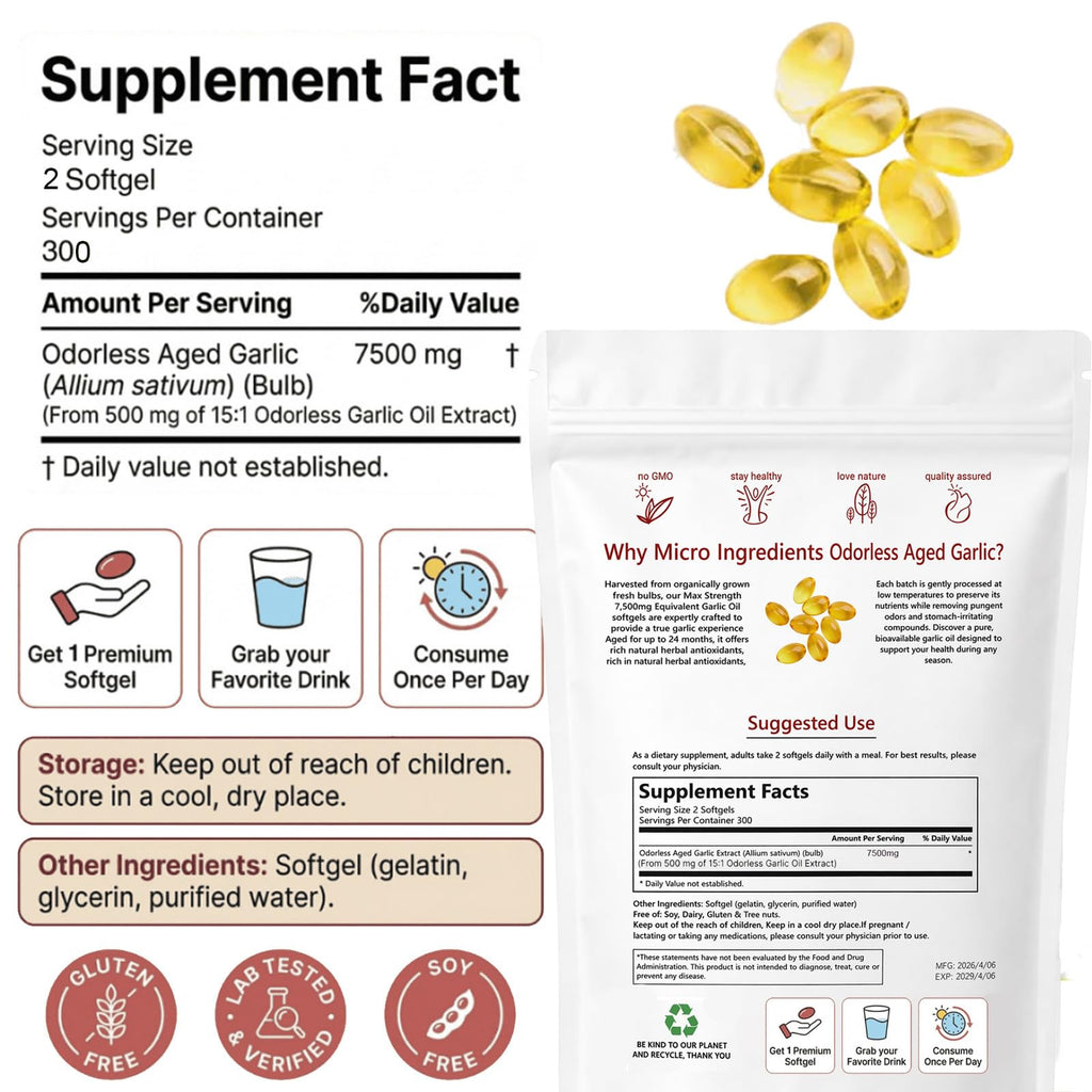 Aged Garlic Extract 300 Capsules L798