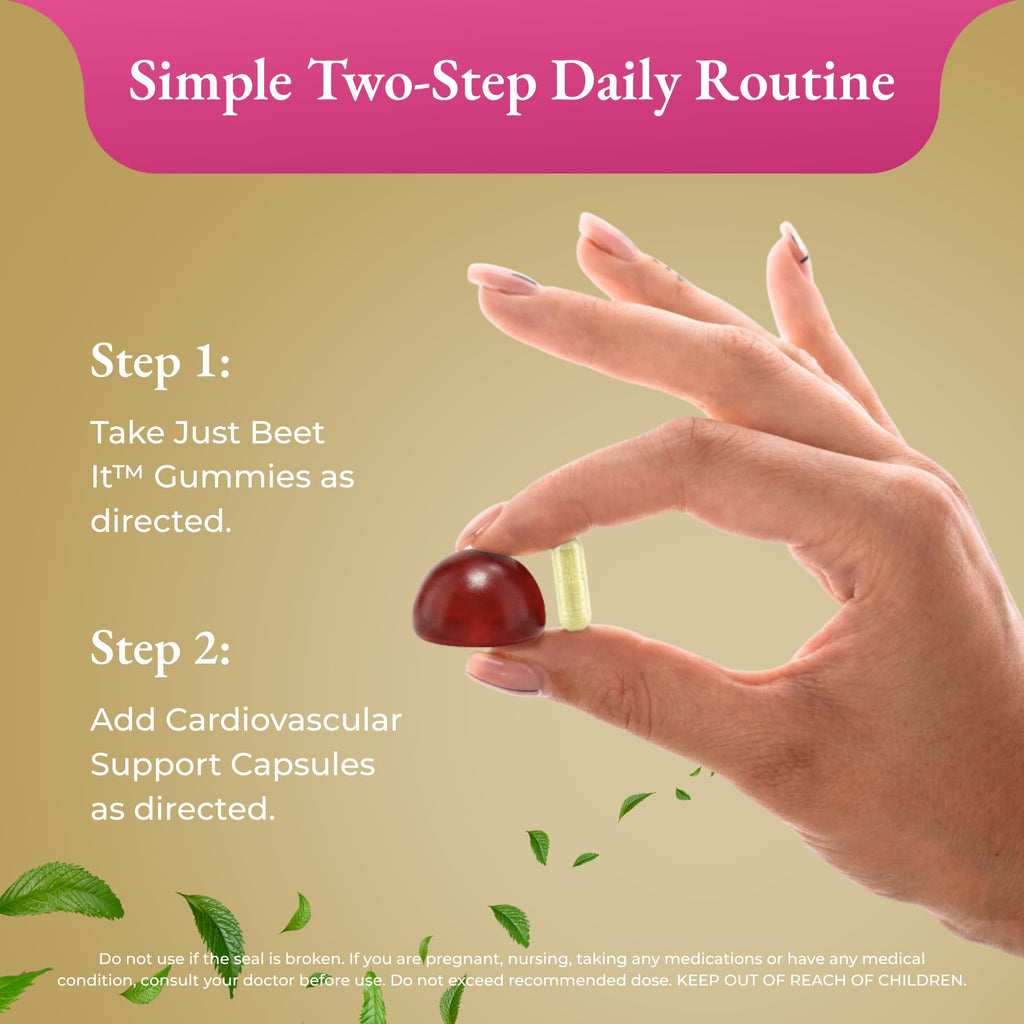 Beet Gummies & Heart Health Capsules Bundle, 60 Count Each Q233194