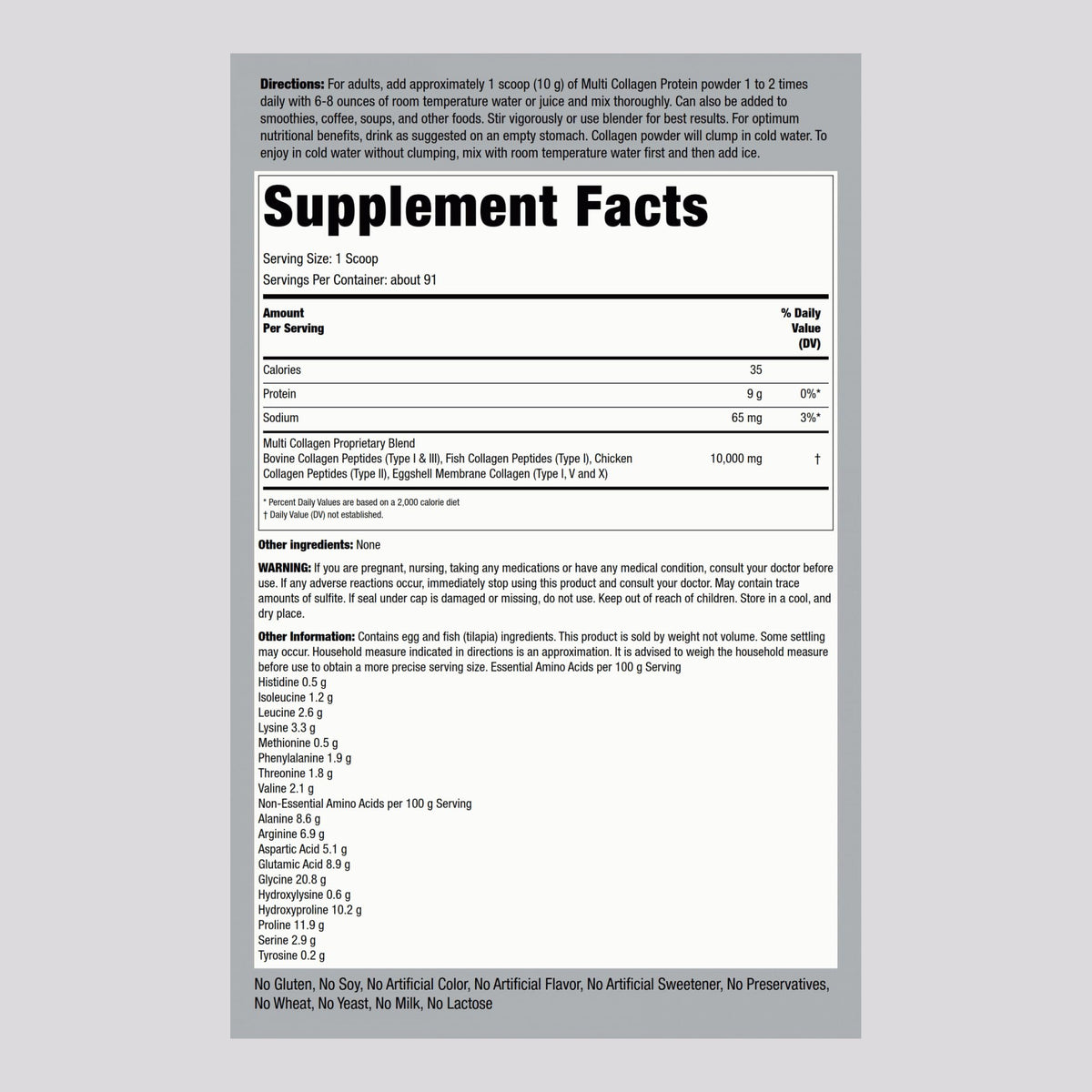 Multi Collagen Protein Powder 32oz P482239
