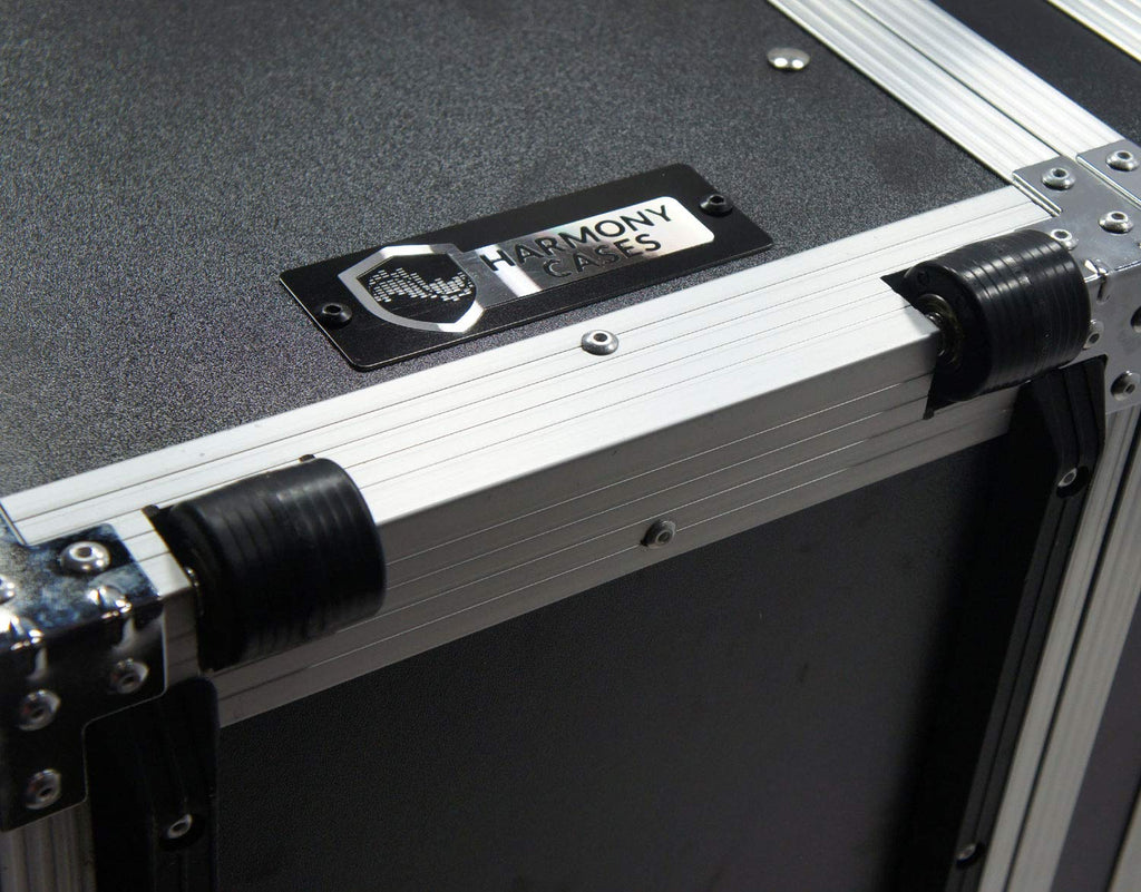 10U Rack Case with Casters 16 Inch Depth R31412