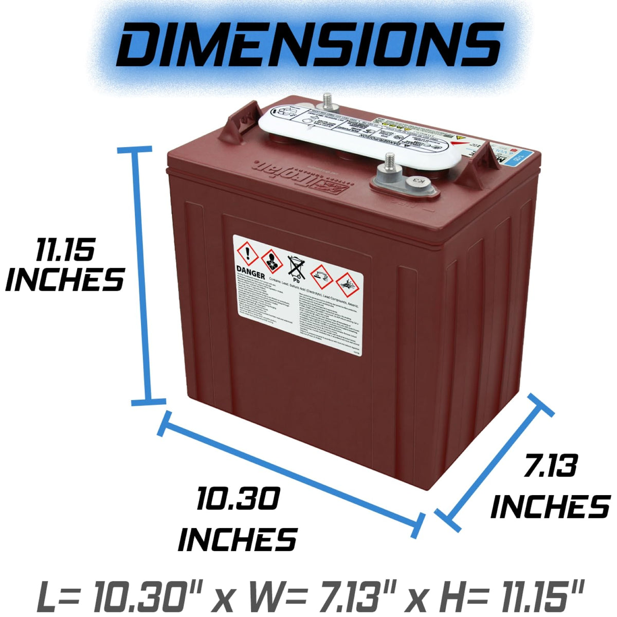 6V 240Ah Deep Cycle Battery 4 Pack Z2609