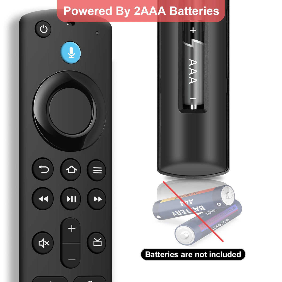 Replacement Fire Stick Remote with Power Volume Buttons Voice Search X111364