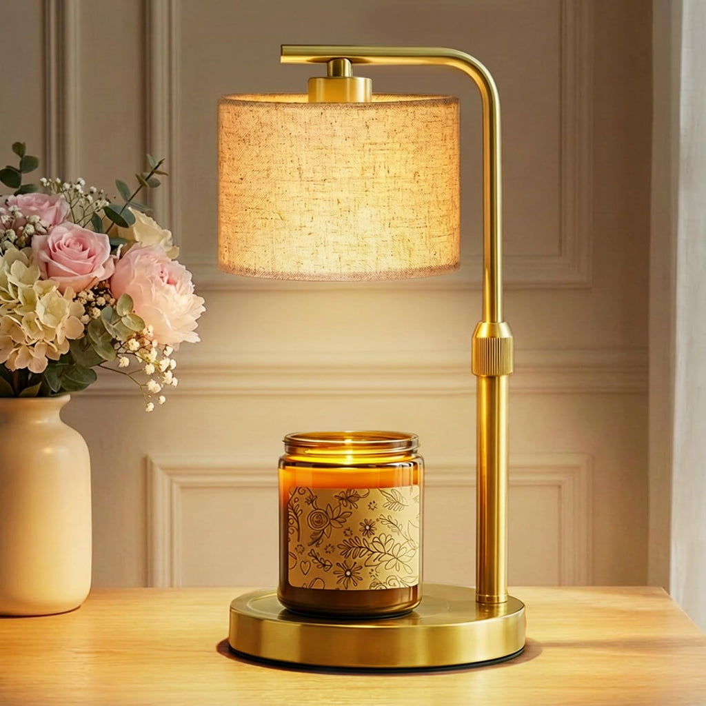 Height Adjustable Candle Warmer Lamp with Timer Dimmer for Jar Candles L831