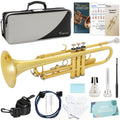 Bb Standard Brass Trumpet with Case, Mouthpiece, Mute, Cleaning Kit J432185
