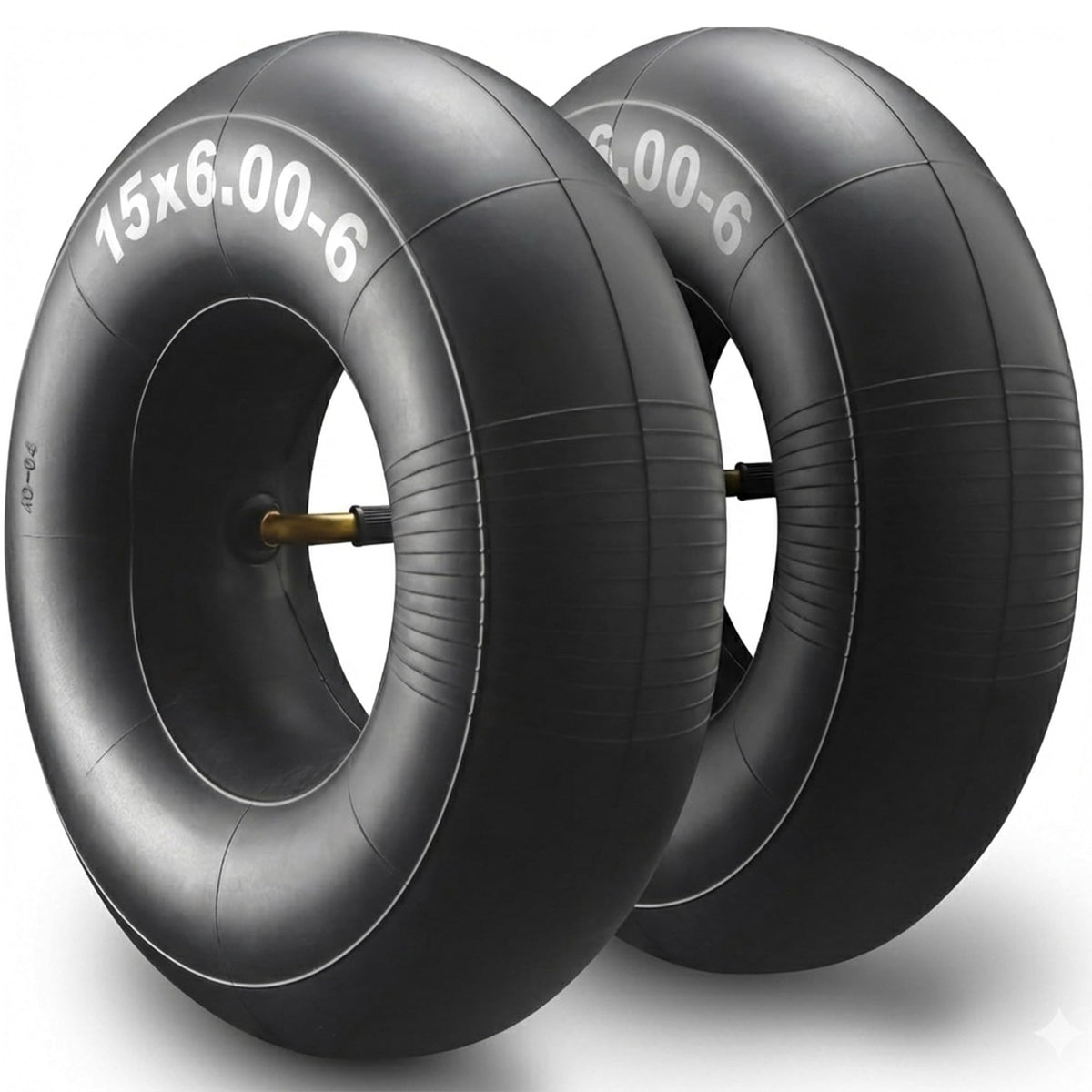 15x6.00-6" Inner Tubes, 2 Pack with TR-13 Straight Valve Stem M71200