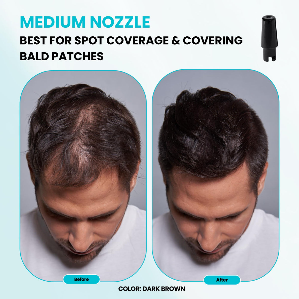 15g Hair Fiber 4 Piece Set with Application Tools P4924