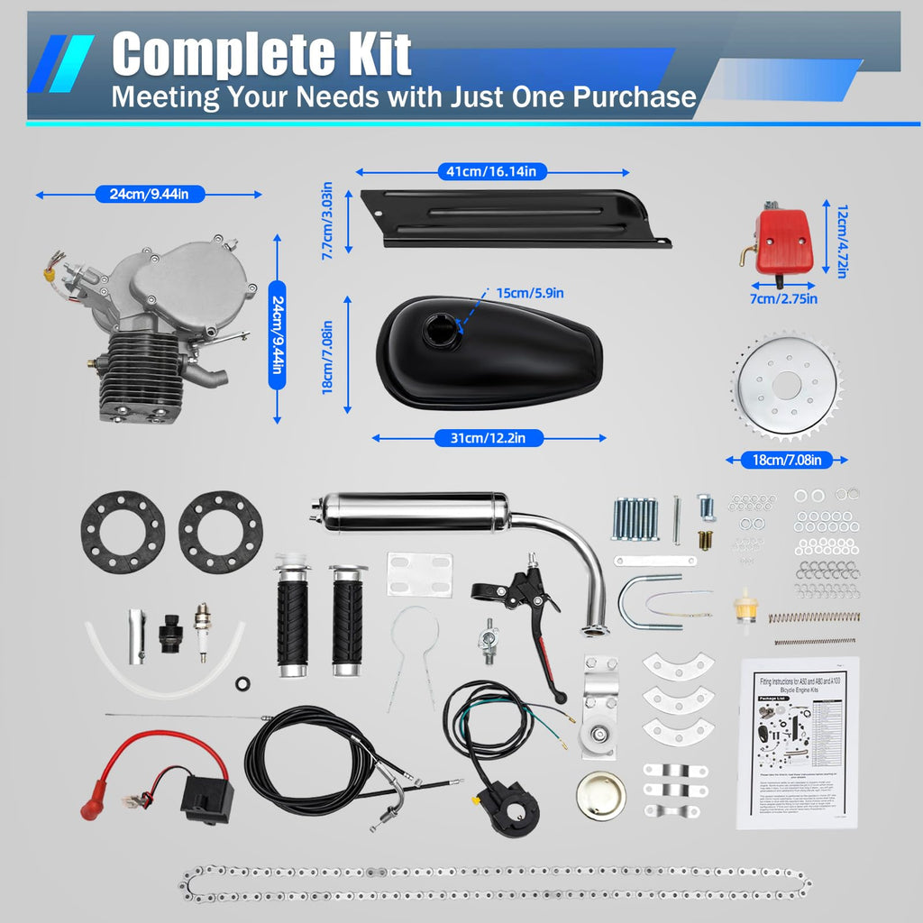 4-Stroke Air-Cooling Bicycle Engine Kit B9545